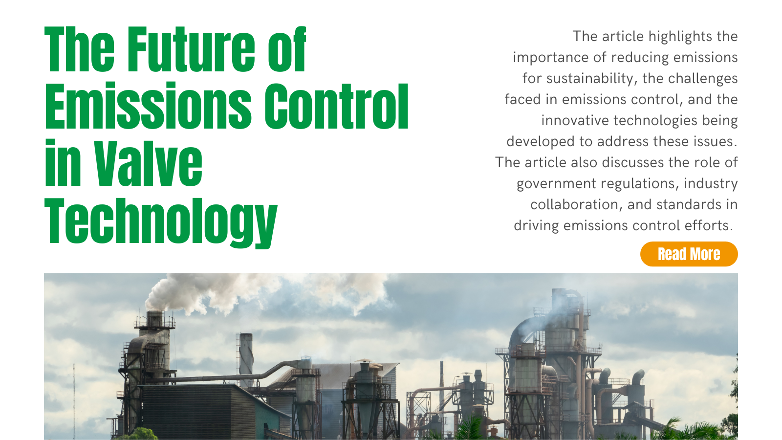 The Future of Emissions Control in Valve Technology INOXTEK